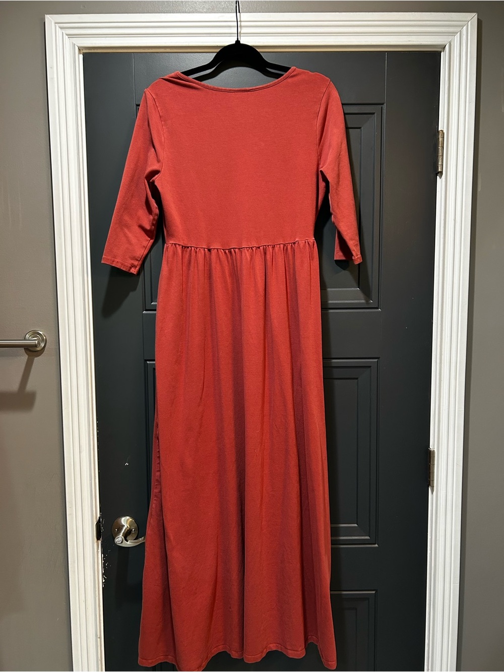 Matilda Jane Rust Red Midi Scoop Neck Dress - Picture 3 of 4